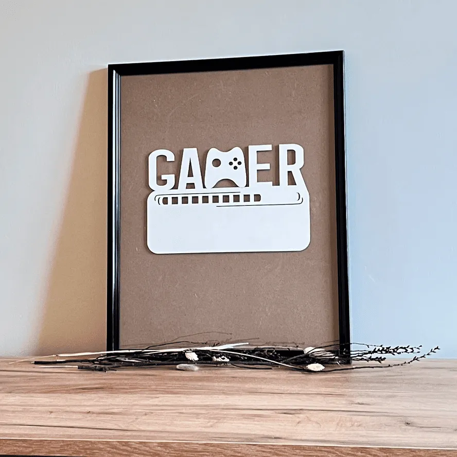 A00929-gamer-weiß-controller-kinderzimmer-wanddeko-holz-im-bilderrahmen.webp