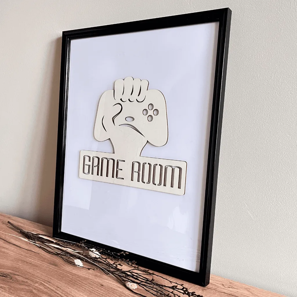 A00068-game-room-wanddeko-holz-gamer-controller-kinderzimmer-im-bilderrahmen.webp