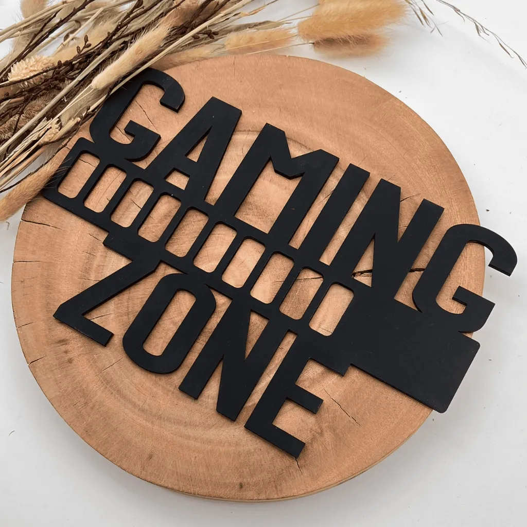 A00930-gaming-zone-holz-schwarz-gamer-kinderzimmer-wanddeko-seitlich.webp