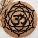Chakra Wanddeko Sahasrara aus Holz – Kronenchakra