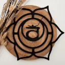Chakra Symbol Svadhisthana (Sakralchakra) aus Holz – spirituelles Motiv für Yoga & Meditation