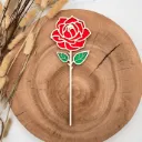 Holz-Rose – Deko-Blume lasergeschnitten