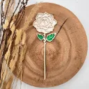 Holz-Rose – Deko-Blume lasergeschnitten