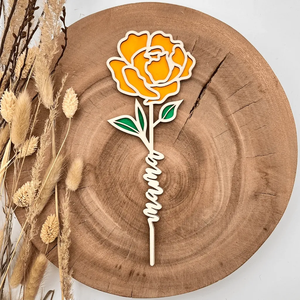 Holz-Pfingstrose – elegante Deko-Blume
