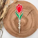 Holz-Tulpe mit „Mama“-Stängel – Geschenk für Mama