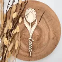 Holz-Tulpe mit „love“-Stängel – romantische Deko & Geschenk