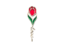 Tulpe mit „love“-Stängel 