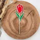 Holz-Tulpe – Deko-Blume lasergeschnitten
