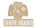 Holzdekoration „Game Room“ – Zocker-Deko aus Holz
