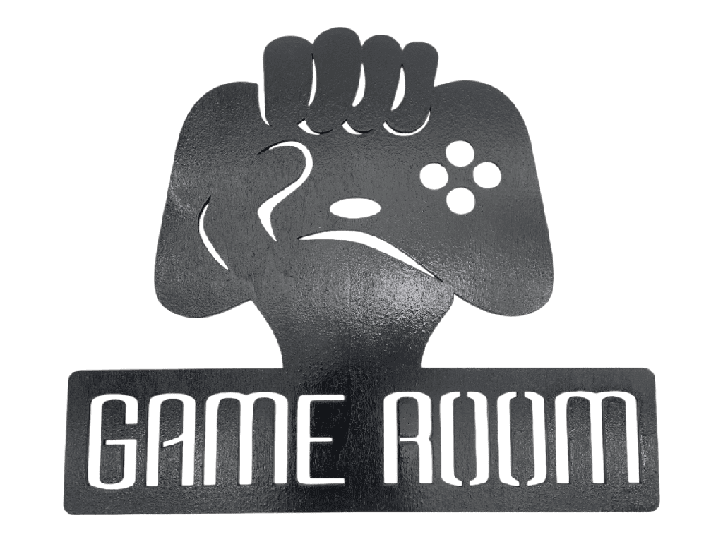 Holzdekoration „Game Room“ – Zocker-Deko aus Holz