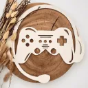 Holzschild Gamer Headset aus Holz – Deko für Zockerzimmer