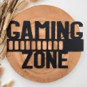 Holzschild „GAMING ZONE“ – Gamer Deko fürs Zockerzimmer