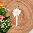 Pflanzenstecker aus Holz mit Spruch – „NO IDEA“