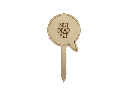Pflanzenstecker „NOT DEAD YET“ aus Holz