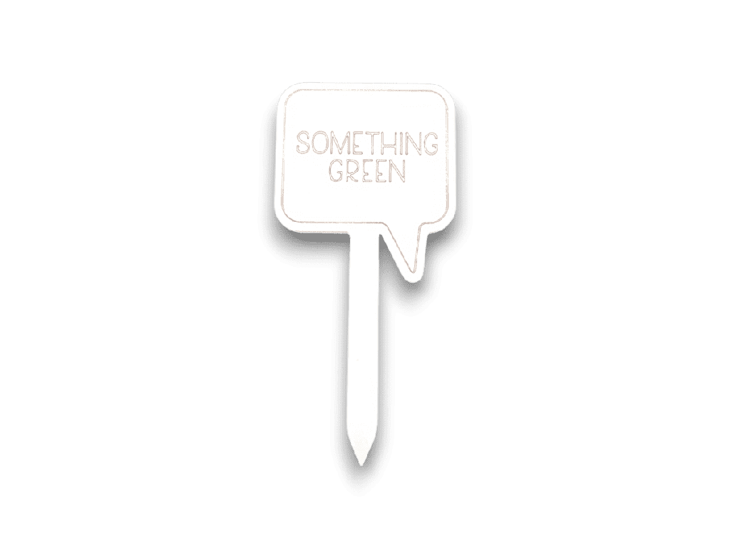 Pflanzenstecker „SOMETHING GREEN“ aus Holz