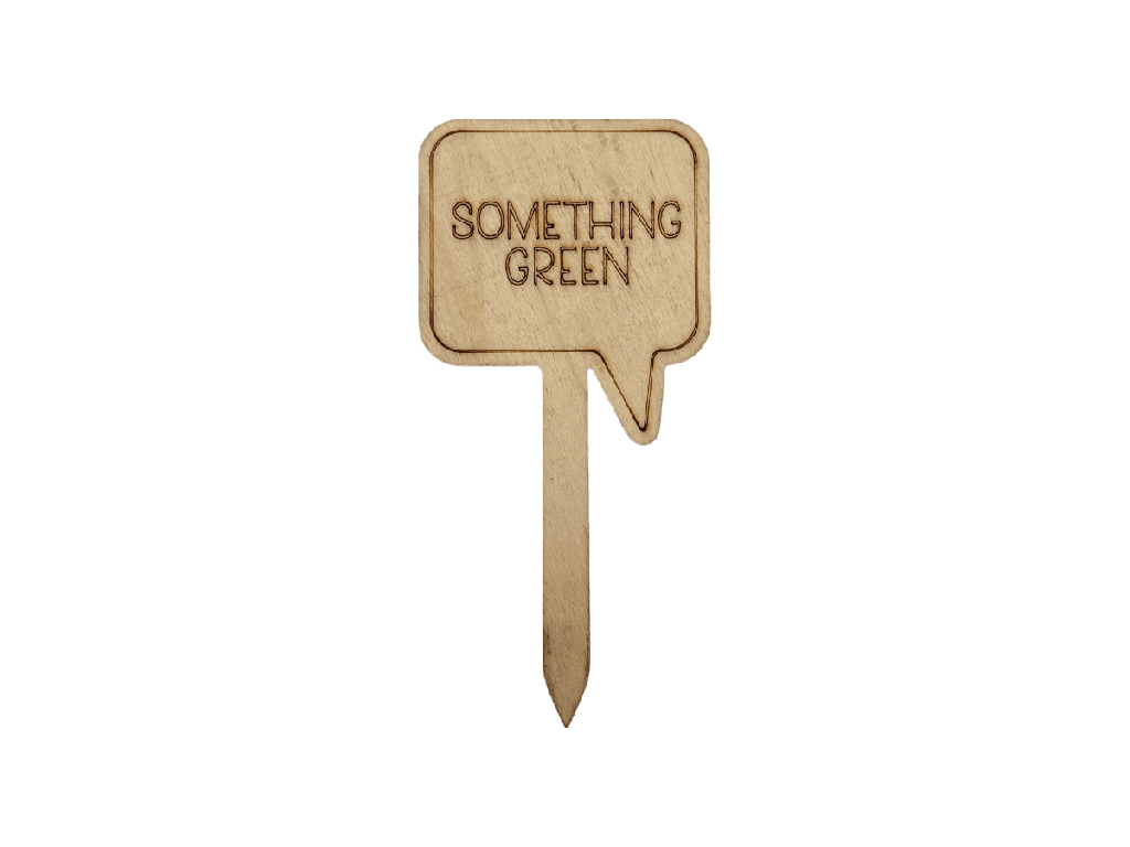 Pflanzenstecker aus Holz „SOMETHING GREEN“