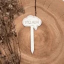 Pflanzenstecker „STILL ALIVE“ aus Holz