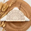 Serviettenhalter aus Holz - Mandala