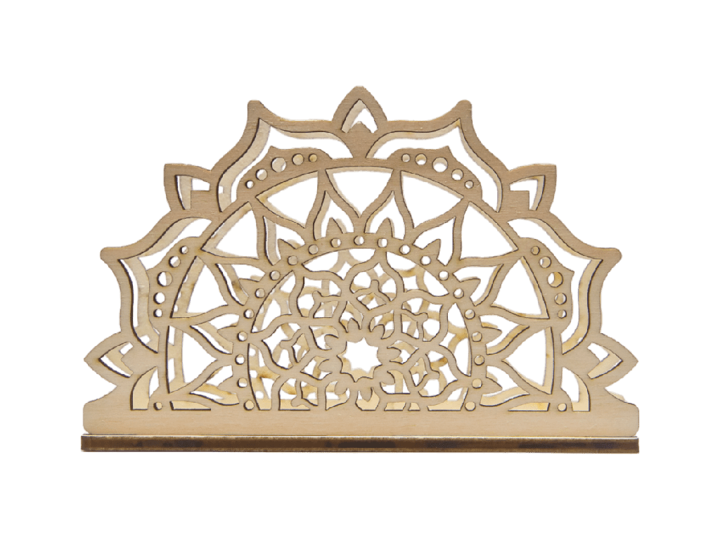 Serviettenhalter aus Holz - Mustermix