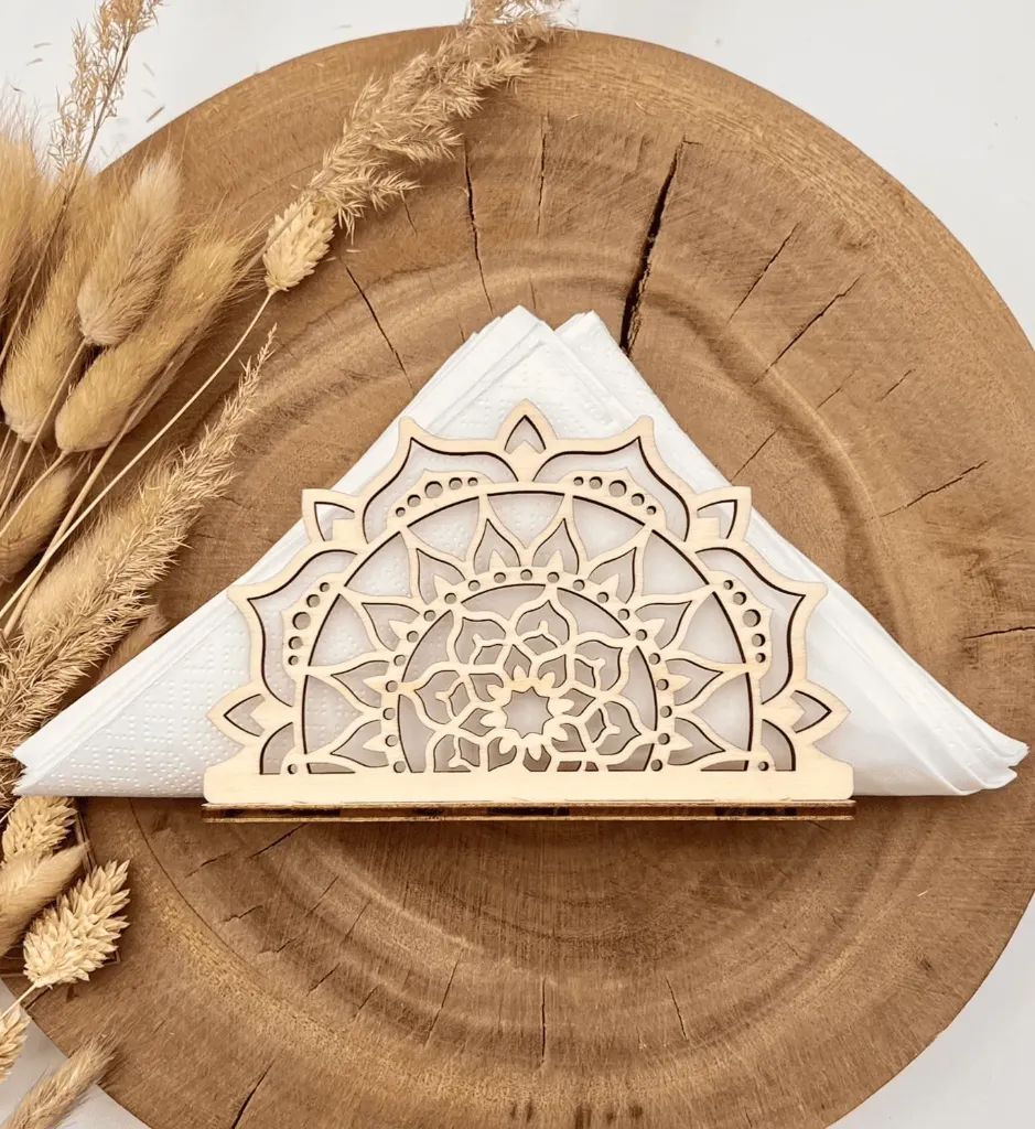 Serviettenhalter aus Holz - Mustermix