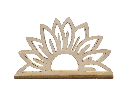 Serviettenhalter aus Holz - Sonnenblume
