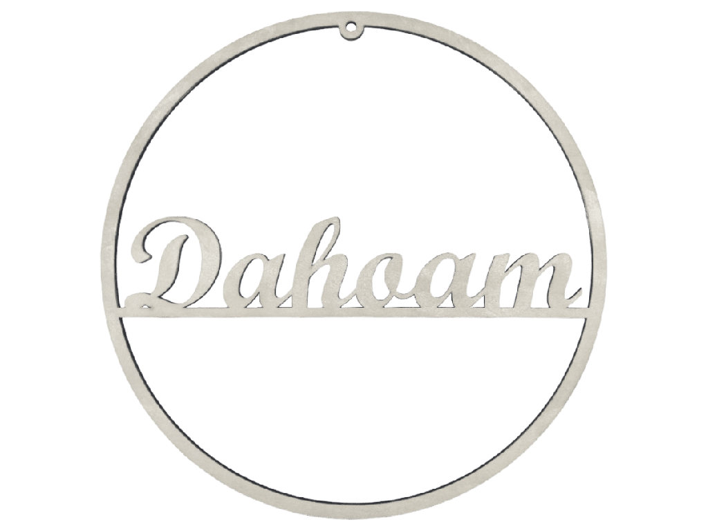Türkranz „Dahoam“ aus Holz