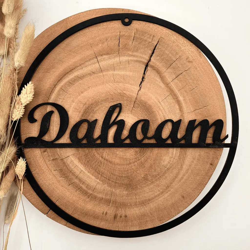 Türkranz aus Holz „Dahoam“