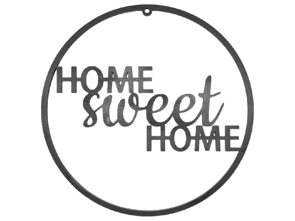 Türkranz „Home sweet home“ aus Holz