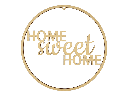 Türkranz „Home sweet home“ aus Holz
