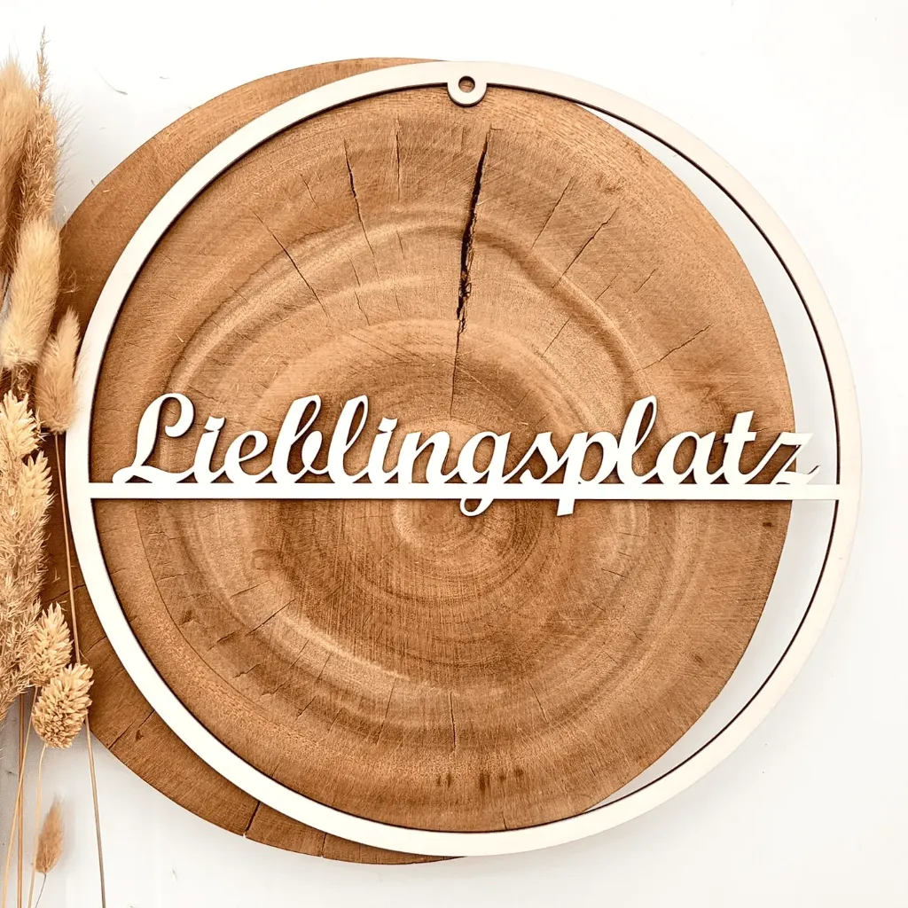 Türkranz aus Holz „Lieblingsplatz“