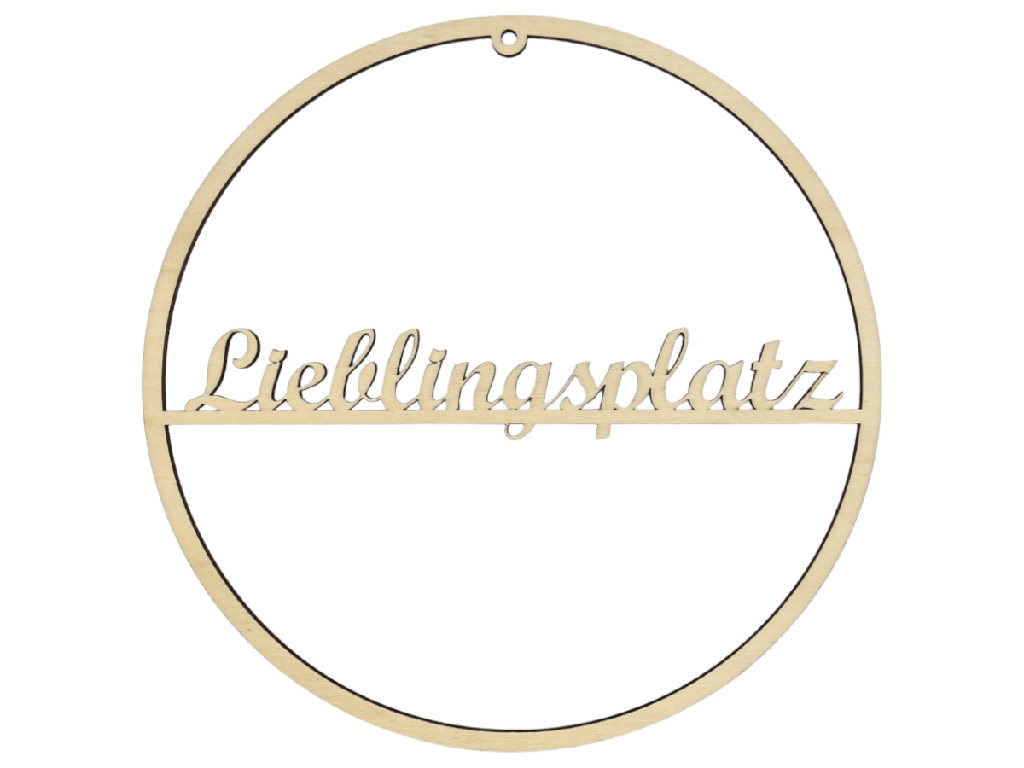 [A00342] Türkranz „Lieblingsplatz“ aus Holz (Natur)