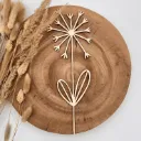 Wildblumenstecker Pusteblume aus Holz – leichte Frühlingsdeko