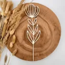 Wildblumenstecker Tulpenblüte aus Holz – Frühlingsdeko für Vase