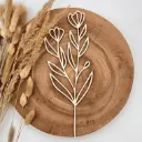 Wildblumenstecker Blütenzweig aus Holz – dekorativer Blumenstecker