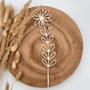 Wildblumenstecker Margerite aus Holz – florale Dekoration für Vase