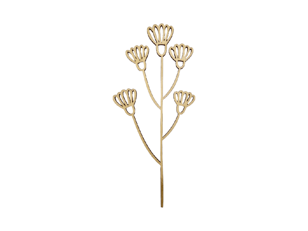 Wildblumenstecker aus Holz - Motiv 9