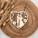 Herz Deko aus Holz – Blumenrahmen