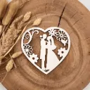 Herz Deko aus Holz – Blumenrahmen