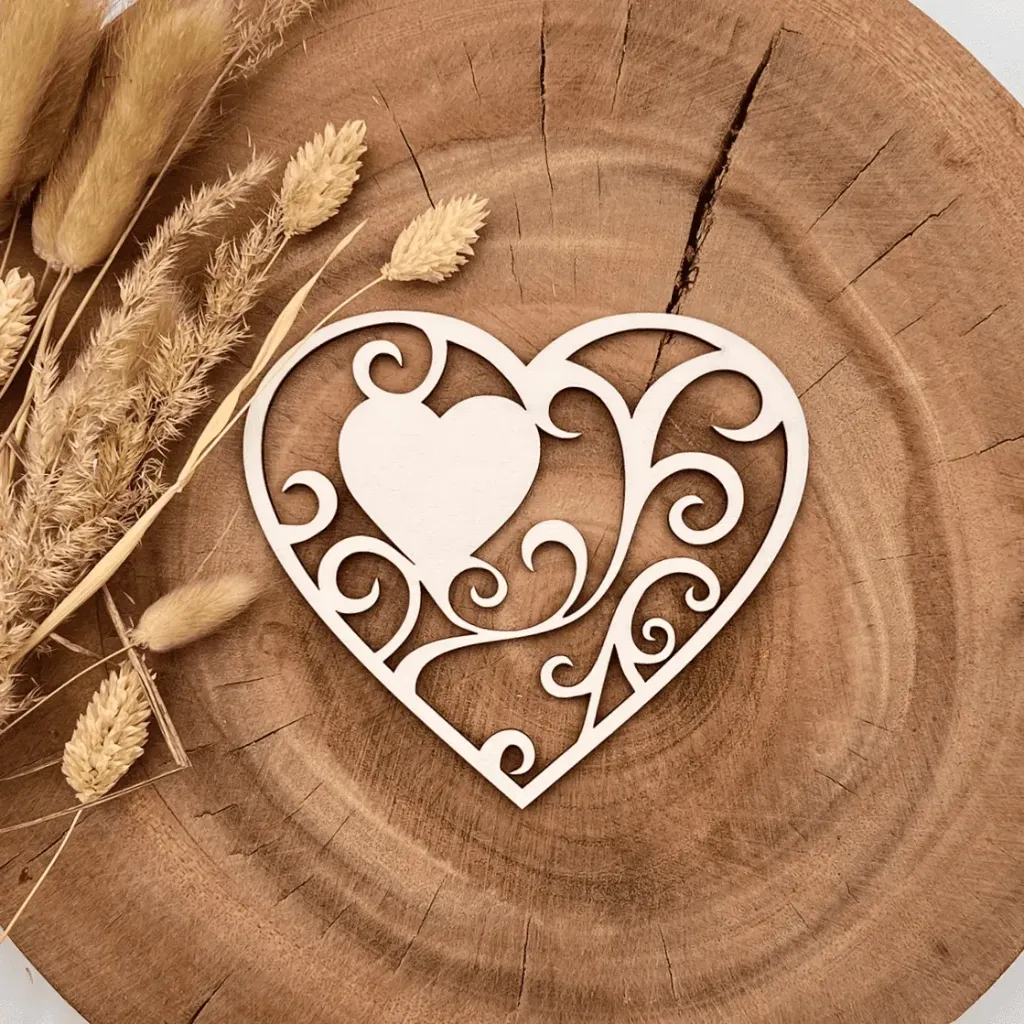 Herz Deko aus Holz – Klassisches Herz