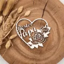 Herz Deko aus Holz – „Bester Papa“