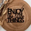 Motivationsspruch aus Holz „Enjoy the little things“