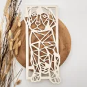 Hund Wandbild Holz – für Bilderrahmen