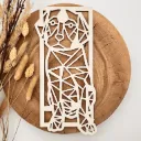 Hund Wandbild Holz – für Bilderrahmen