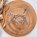 Katze Wandbild Holz – für Bilderrahmen