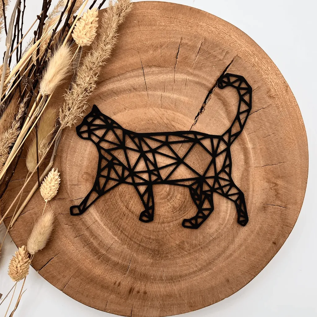 Katze Wandbild Holz – für Bilderrahmen