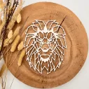 Löwe Wandbild Holz – für Bilderrahmen