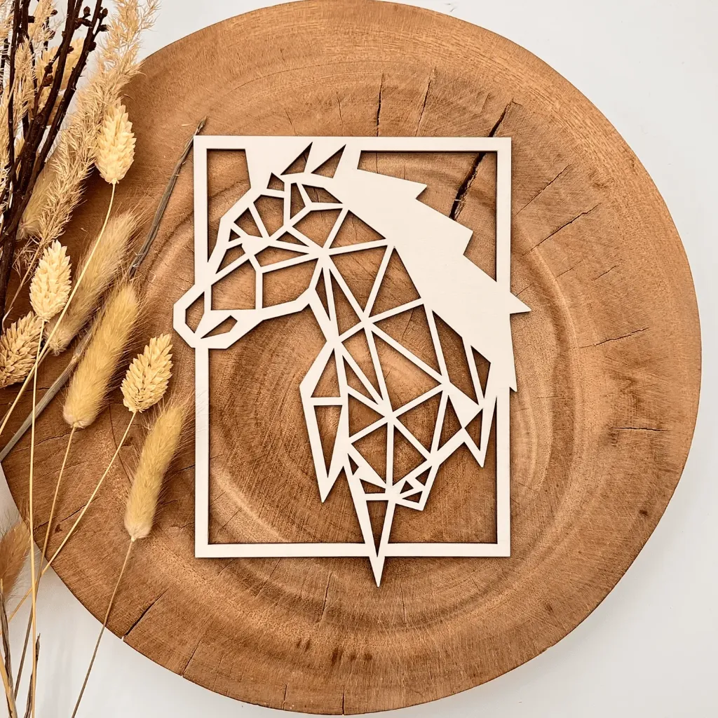 Pferd Wandbild Holz – für Bilderrahmen