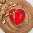 Herz Deko aus Holz – Blumenrahmen