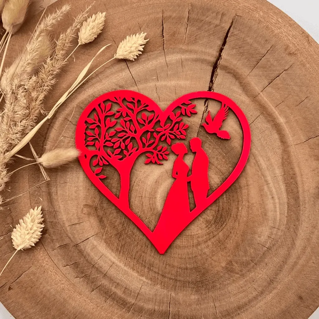 Herzdekoration - Ewige Liebe unter dem Baum