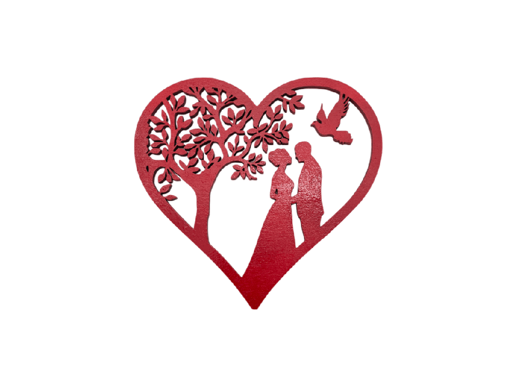 Herzdekoration - Ewige Liebe unter dem Baum